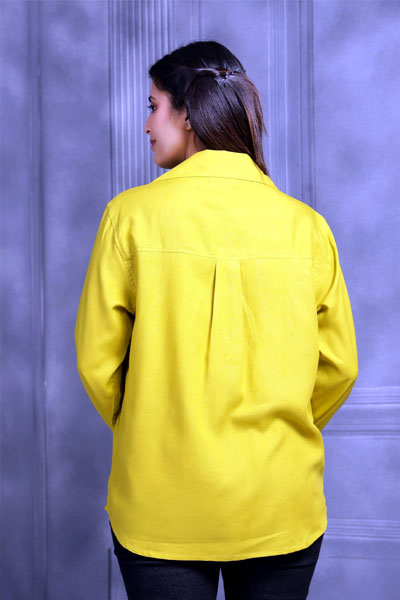 Model showcasing transitional outerwear