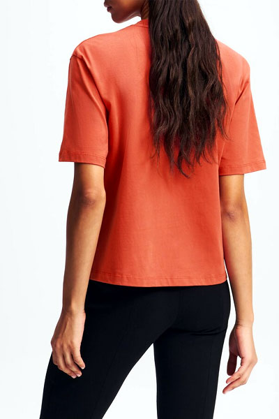 Women Rust Regular Fit T-Shirt